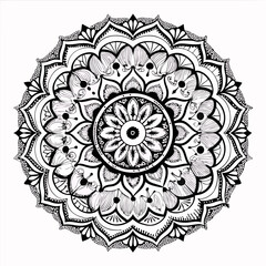 mandala round ornament
