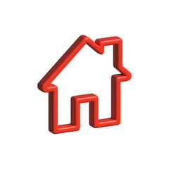 3d representation of a house