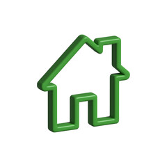 3d representation of a house