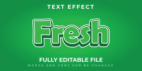 Fresh Green Text Effect Design