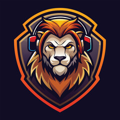 Majestic Lion Gamer Emblem
