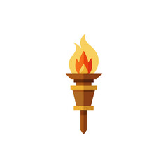 Tiki Torch isolated on transparent background