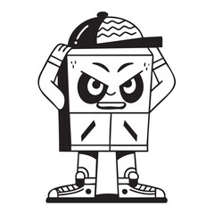 Angry Cube Character