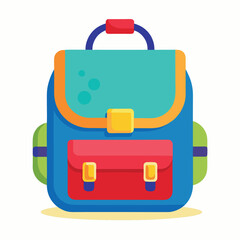 kids school bag vector
