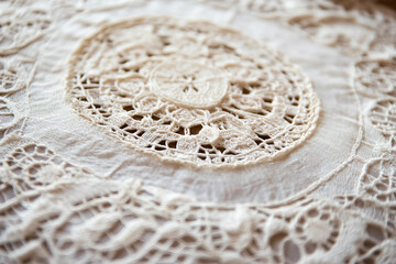 Obraz premium Artisan Weaving Traditional Handcrafted Embroidery Textile With Needlework In Cultural Art Generative AI