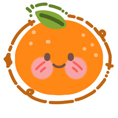 Cute orange