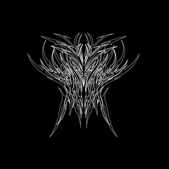 Neo Tribal Symmetry Dark Art Logo for Metalcore Deathcore Bands