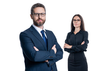 Business team success. Advertising for businesspeople success. Financial successful deal. businesspeople in suit. Business success isolated on white. Successful partnership. business studen