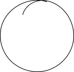 Hand drawn circles line sketch. doodle round circles