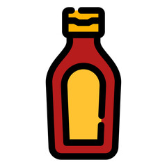 bottle of ketchup icon