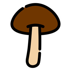 vector illustration of a mushroom