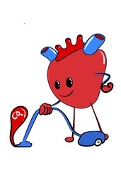 Heart Sticker Digital Illustration Custom Design
