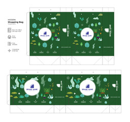 Shopping bag, paper bag & packaging design template