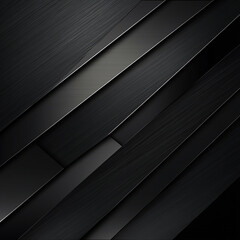 Obraz premium A sleek black striped background with alternating light and dark tones, creating a stylish, modern, and professional look—perfect for design, branding, or luxury-themed visuals.
