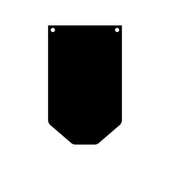 Banner bunting birthday party icon vector. bunting banner illustration sign or symbol.