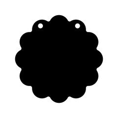 Banner bunting birthday party icon vector. bunting banner illustration sign or symbol.