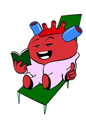 Heart Sticker Digital Illustration Custom Design