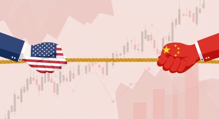 USA vs. China Trade War Tug-of-War