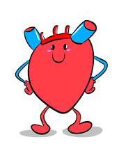 Heart Sticker Digital Illustration Custom Design