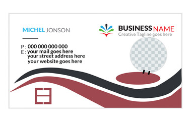 Modern creative business card and name card template vector design. Futuristic business card design.

