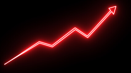 Growth chart and line graph set analysis thin line icon .Conceptual business finance growth chart still life.