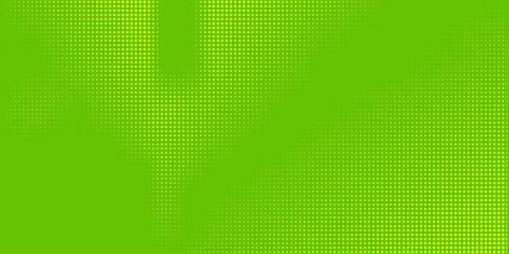 Dots halftone green color pattern gradient texture with technology digital background. Dots pop art comics with nature style graphic design