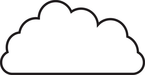 Cloud  Outline for Decoration
