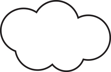 Cloud  Outline for Decoration
