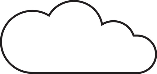 Cloud  Outline for Decoration