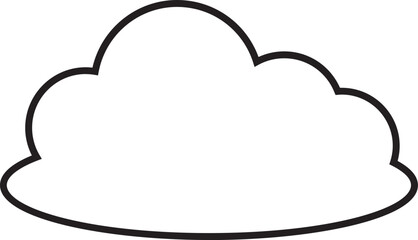 Cloud  Outline for Decoration