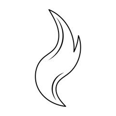 Hand Drawn Fire Outline