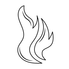 Hand Drawn Fire Outline