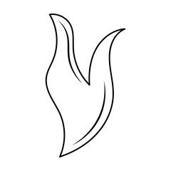 Hand Drawn Fire Outline