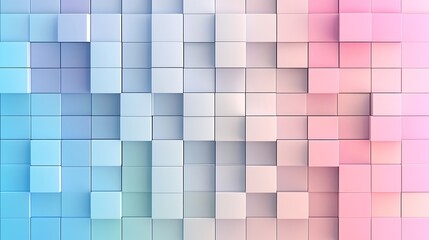 Fototapeta premium Abstract Pastel Cube Gradient Wall Design