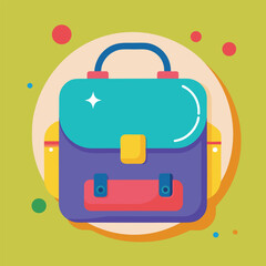 kids school bag vector