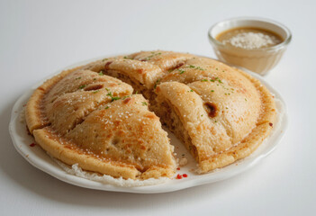 homemade apple pie with cinnamon