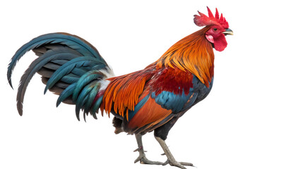 Fototapeta premium rooster isolated on white background