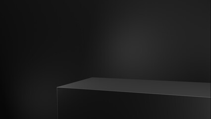 Blank podium display. Minimalist pedestal or showcase scene for present product and mock up. product display podium. 3d rendering geometric forms. 