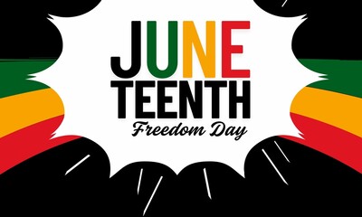 Juneteenth Freedom Day celebrated every year on June 19th