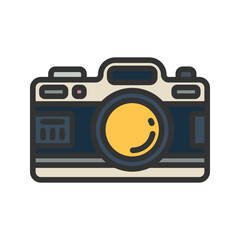 Camera icon vector image. Suitable for mobile apps, web apps and print media.