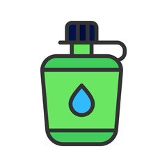 Canteen icon vector image. Suitable for mobile apps, web apps and print media.