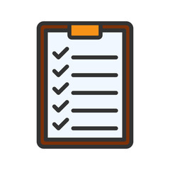 Check List icon vector image. Suitable for mobile apps, web apps and print media.