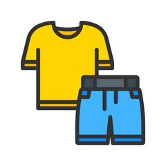 Clothes icon vector image. Suitable for mobile apps, web apps and print media.