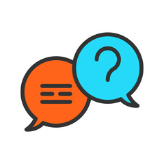 Consultation icon vector image. Suitable for mobile apps, web apps and print media.