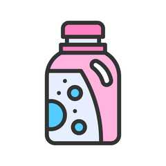 Detergent icon vector image. Suitable for mobile apps, web apps and print media.
