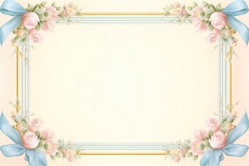 Fototapeta premium Ribbon frame border backgrounds celebration decoration.