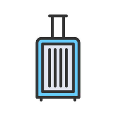 Luggage icon vector image. Suitable for mobile apps, web apps and print media.