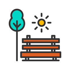 Outdoor icon vector image. Suitable for mobile apps, web apps and print media.