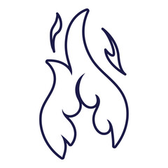 Hand Drawn Fire Outline