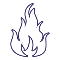 Hand Drawn Fire Outline